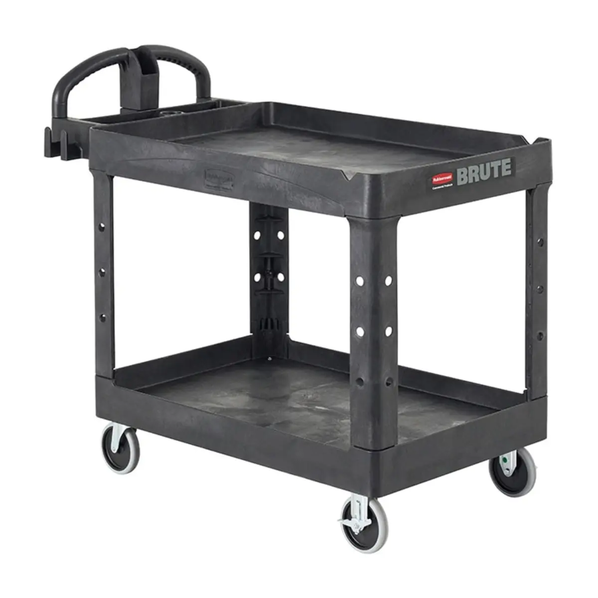 Rubbermaid Commercial Products Heavy Duty Utility Cart 500lb Black | Durable, Maneuverable & Rust-Resistant - main product image