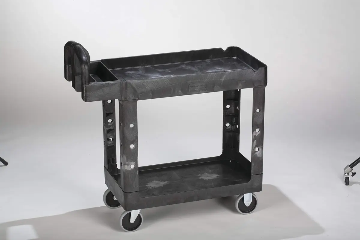 Rubbermaid Commercial Products Heavy Duty Utility Cart 500lb Black | Durable, Maneuverable & Rust-Resistant - view 8