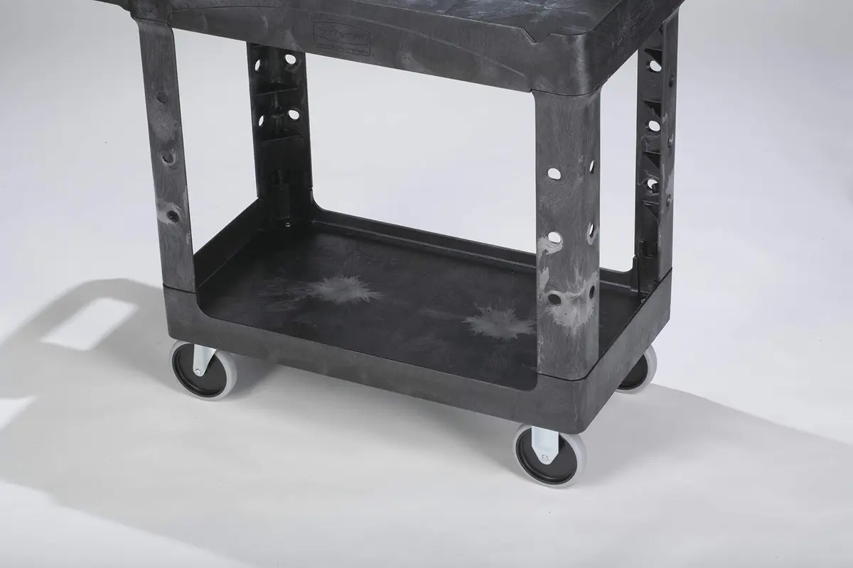 Rubbermaid Commercial Products Heavy Duty Utility Cart 500lb Black | Durable, Maneuverable & Rust-Resistant - view 9