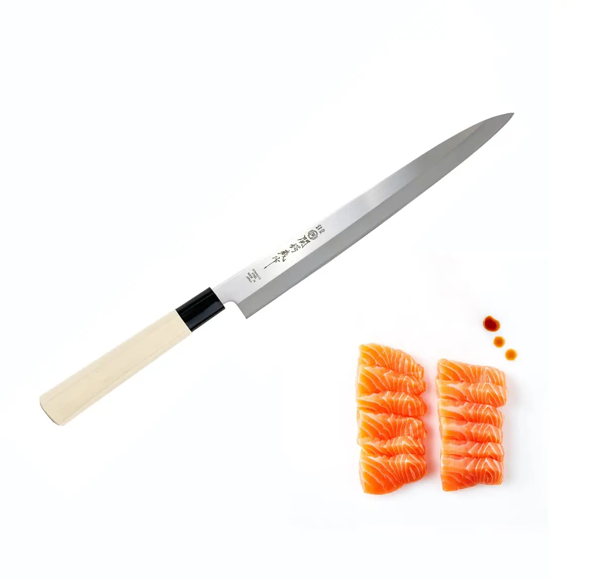 Sekiryu Stainless Steel Sushi Sashimi Knife | 21cm Razor Sharp Blade for Precise Fish Slicing - view 4