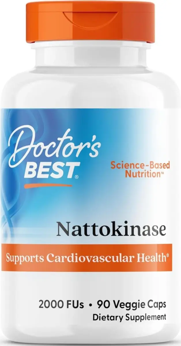 Doctor's Best Nattokinase 2000 FU Supplement 90 Veg Caps | Supports Circulatory Health - main product image