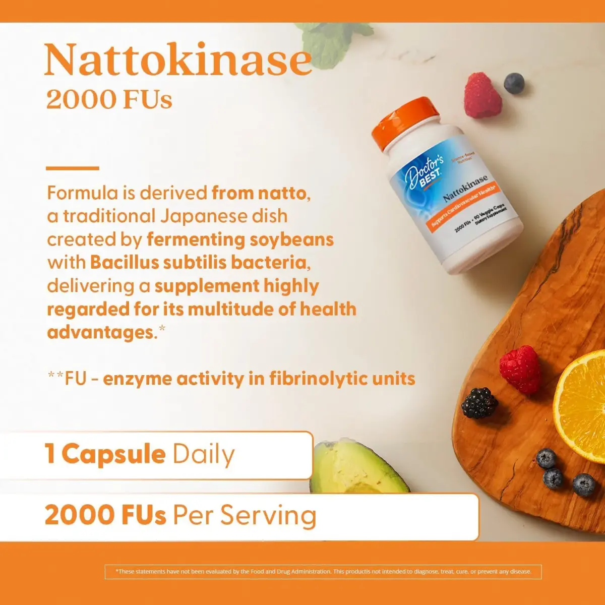 Doctor's Best Nattokinase 2000 FU Supplement 90 Veg Caps | Supports Circulatory Health - view 5