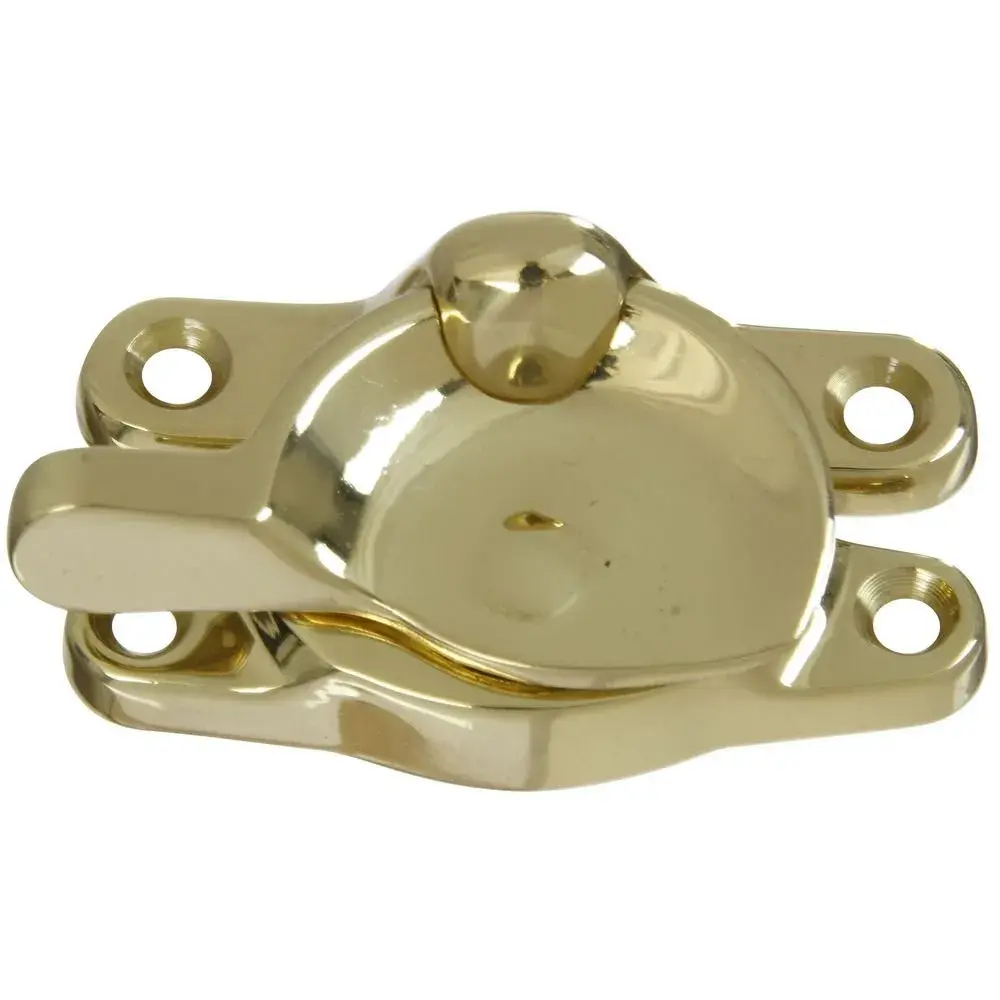 National Hardware Solid Brass Sash Lock | Traditional Window Security Hardware 16.8cm (6.625 in) - main product image