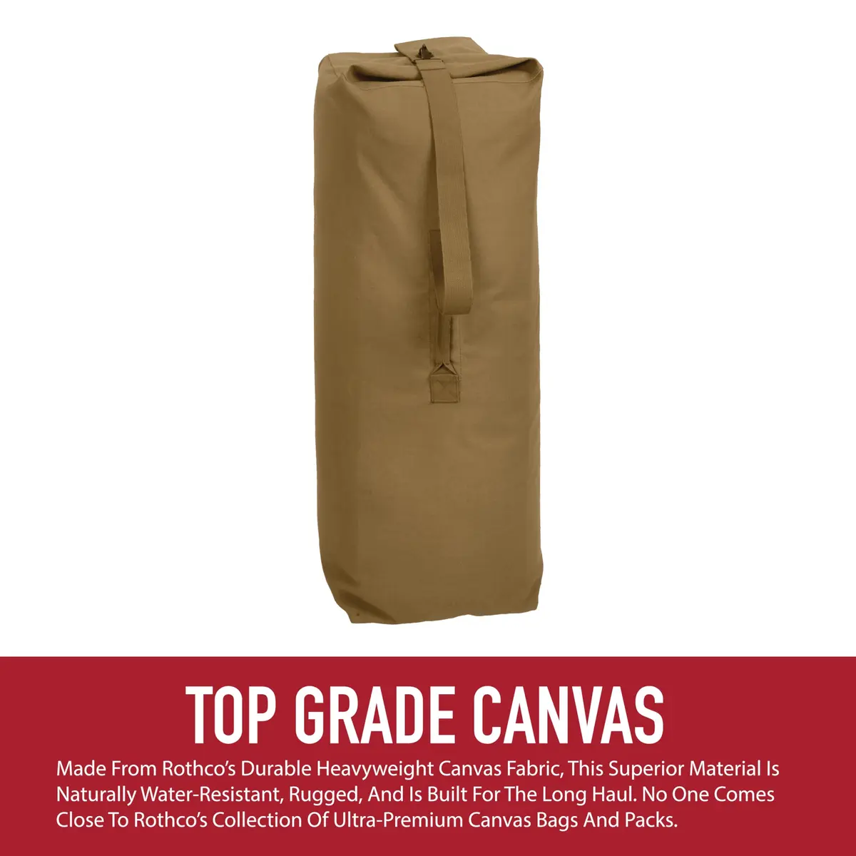 Heavyweight Top Load Canvas Duffle Bag - view 2