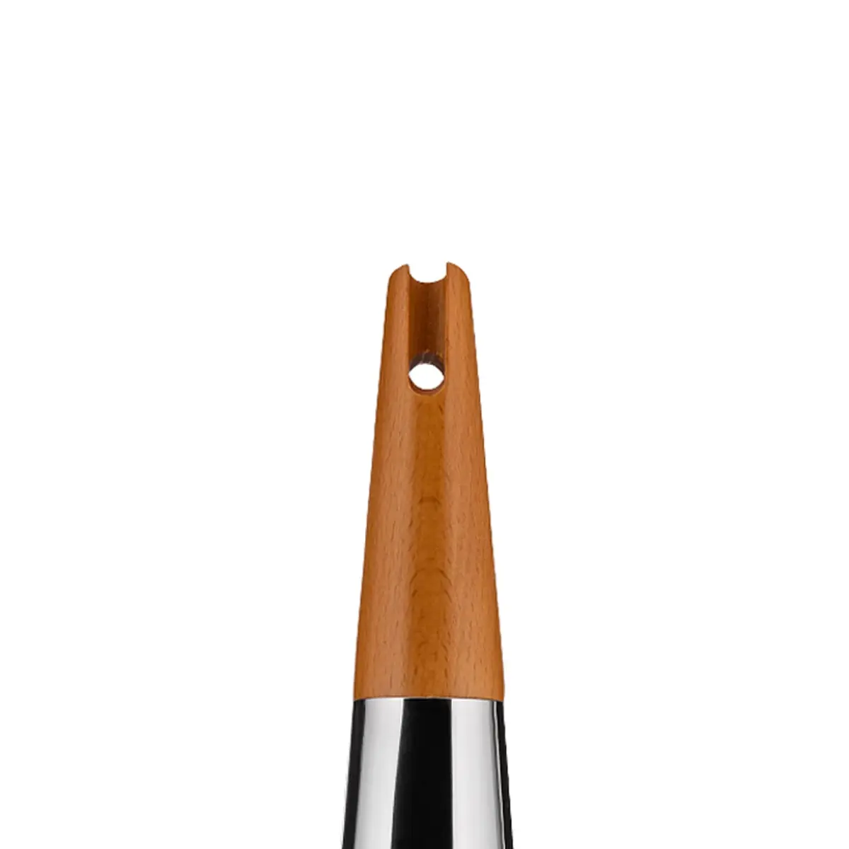 Alessi Todo Giant Cheese and Nutmeg Grater in Steel and Wood, Silver | 48.3 cm (19") Tall Grating Tool - view 3