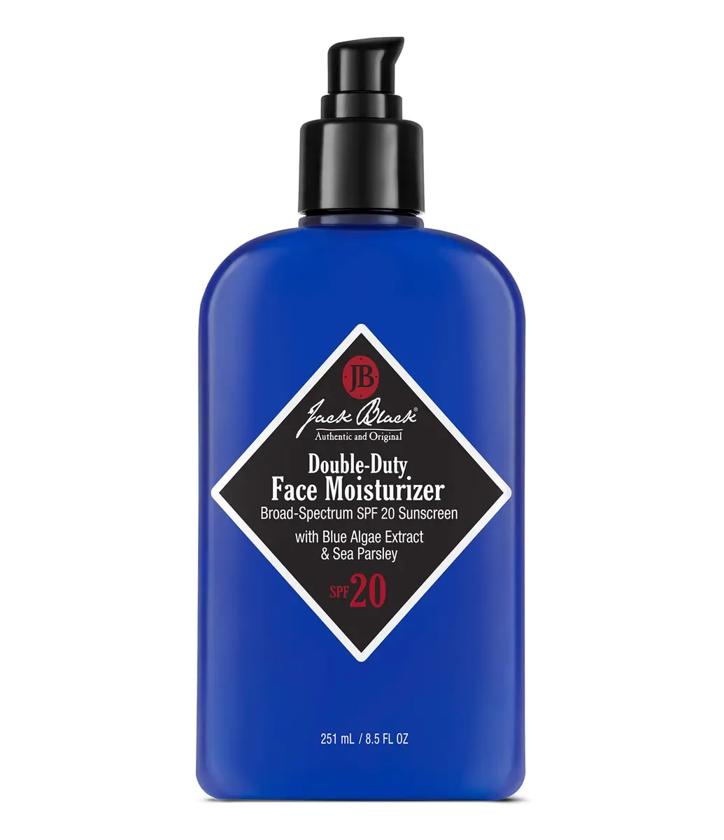 Jack Black Double Duty Face Moisturizer SPF 20 Sunscreen 250ml (8.5 Fl Oz) | Broad Spectrum UVA/UVB Protection - main product image