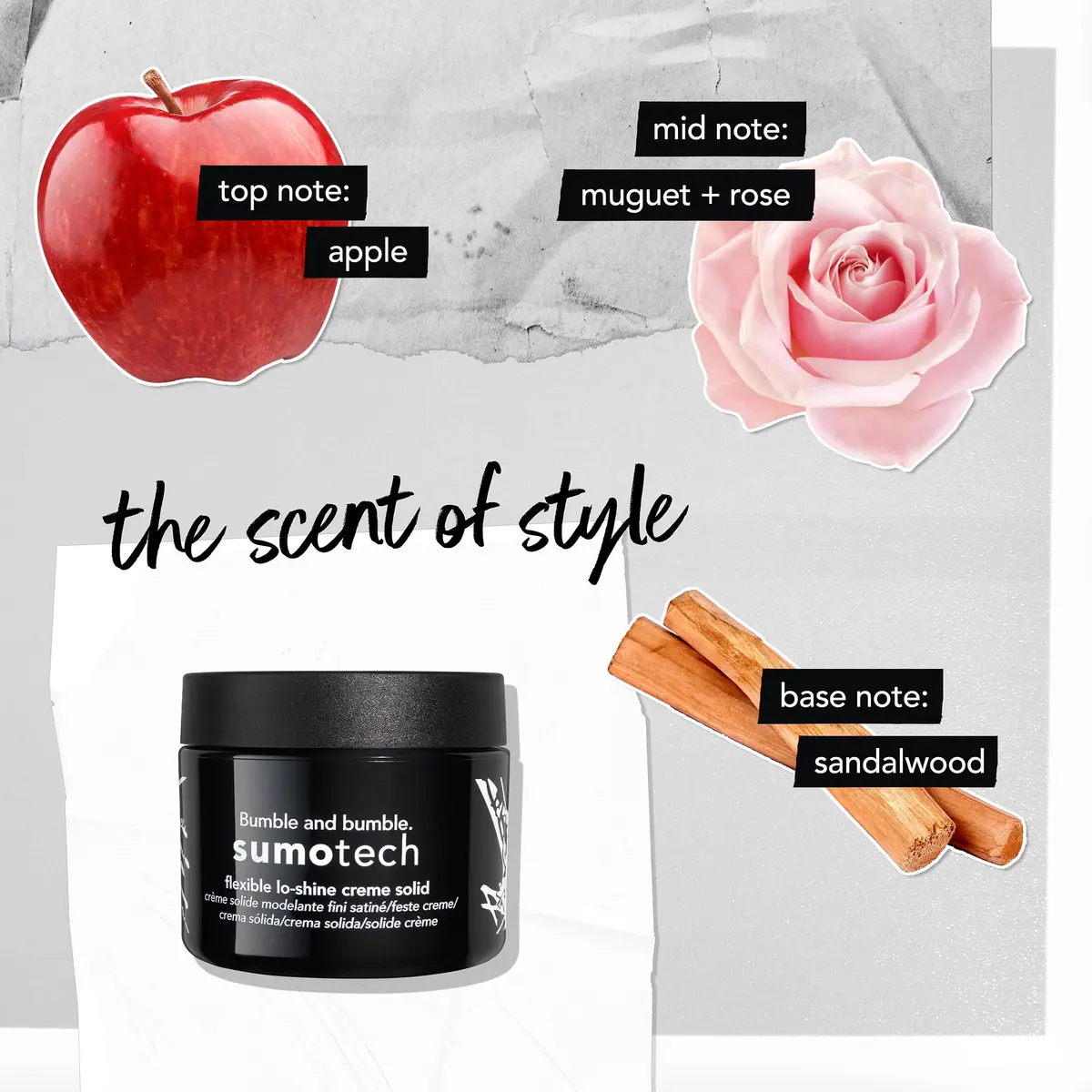 Bumble and bumble. Sumotech Flexible Hold Cream Solid | Hair Styling Cream | Flexible Hold & Pliable Texture for Short Hair | Lo-Shine Finish - view 8