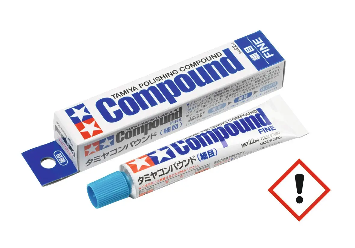 Tamiya Fine Polishing Paste 22ml (0.74 Fl Oz) | Model Kit Finishing Compound - view 2