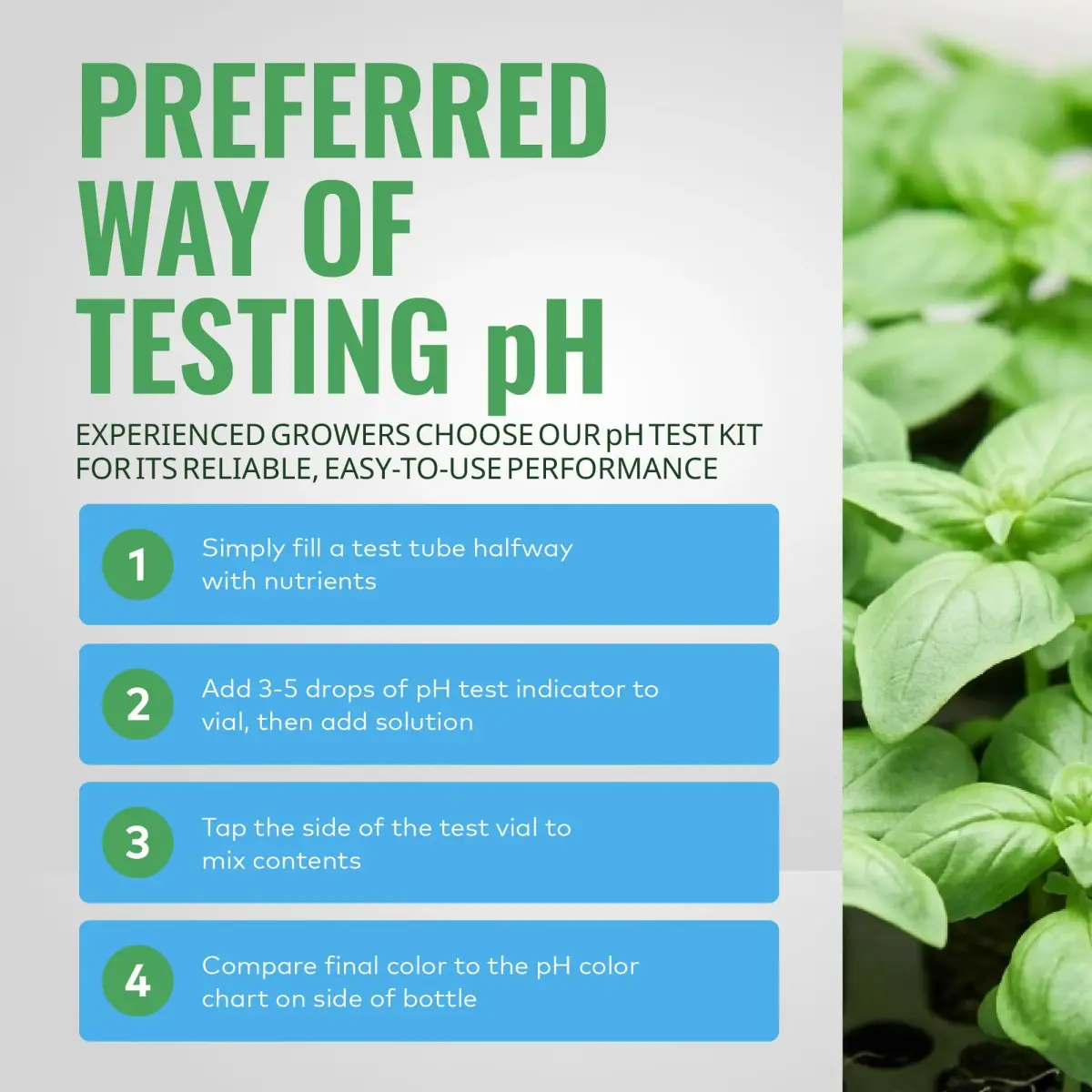 General Hydroponics pH Control Kit with pH Up, Down, Indicator & Chart | 8 oz pH Up, 8 oz pH Down, 1 oz Indicator - view 5