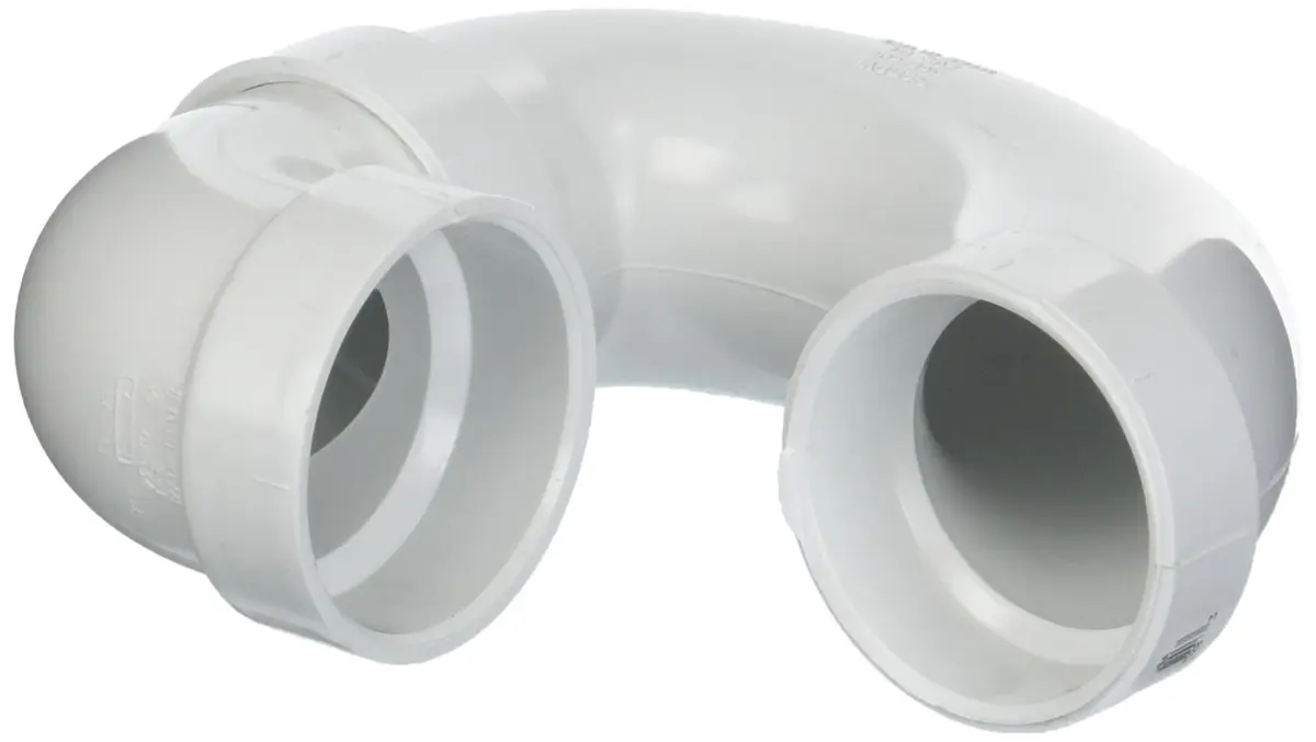 Genova 2 Inch Schedule 40 PVC P-Trap Pipe Fitting | NPT Connector - main product image