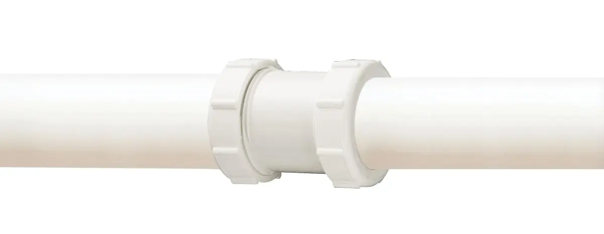 Plumb Pak 46WK Straight Extension Coupling Trap Adapter 1.5" or 1.25" x 1.5" White | Slip Joint Connection for Plumbing - view 4
