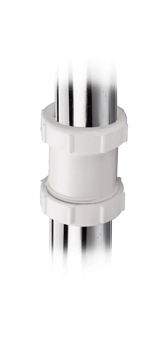 Plumb Pak 46WK Straight Extension Coupling Trap Adapter 1.5" or 1.25" x 1.5" White | Slip Joint Connection for Plumbing - view 5