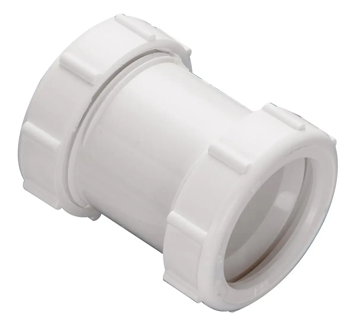 Plumb Pak 46WK Straight Extension Coupling Trap Adapter 1.5" or 1.25" x 1.5" White | Slip Joint Connection for Plumbing - view 2