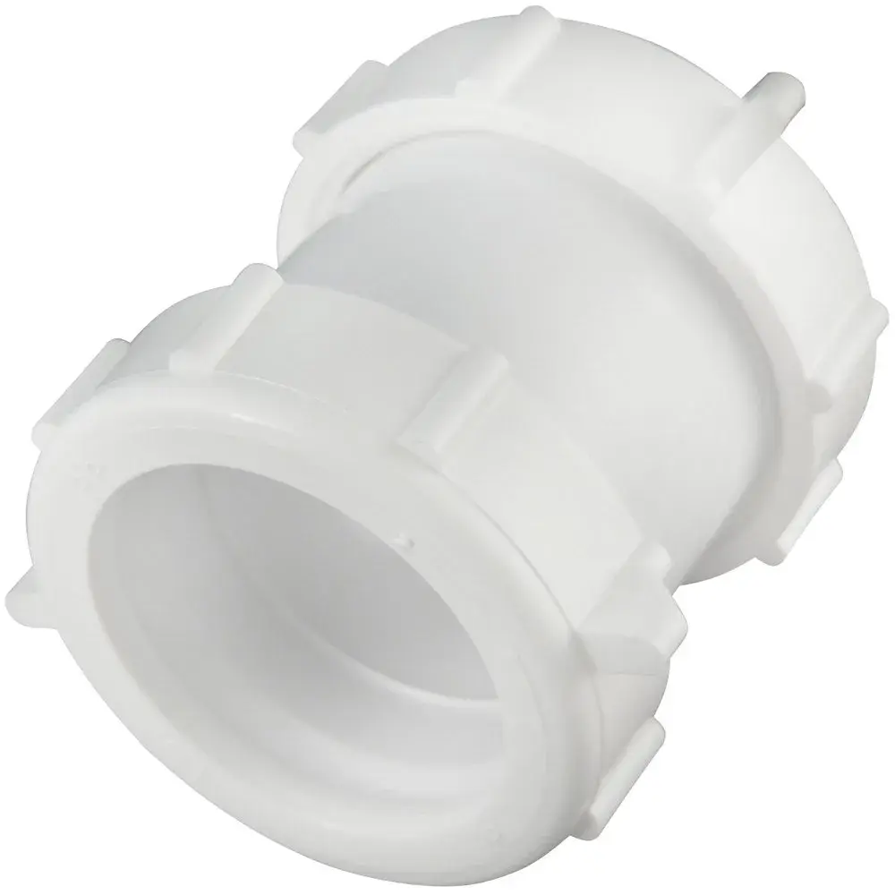 Plumb Pak 46WK Straight Extension Coupling Trap Adapter 1.5" or 1.25" x 1.5" White | Slip Joint Connection for Plumbing - view 3