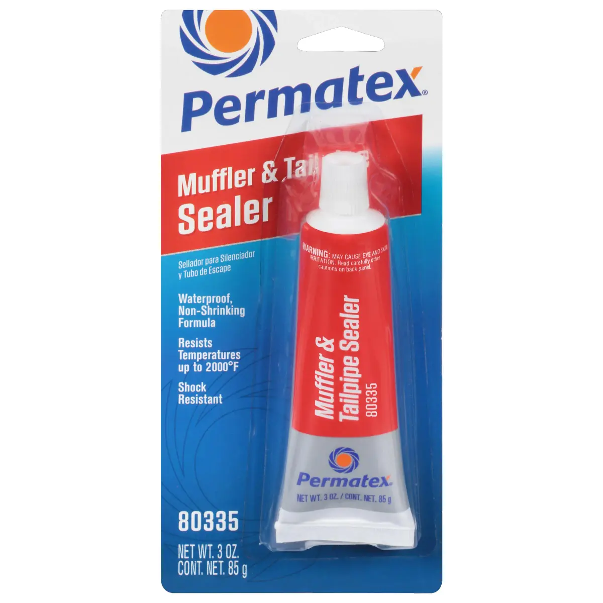 Permatex Muffler and Tailpipe Sealer 3 oz (88.7 ml) | Seals Holes & Leaks in Exhaust Systems - main product image