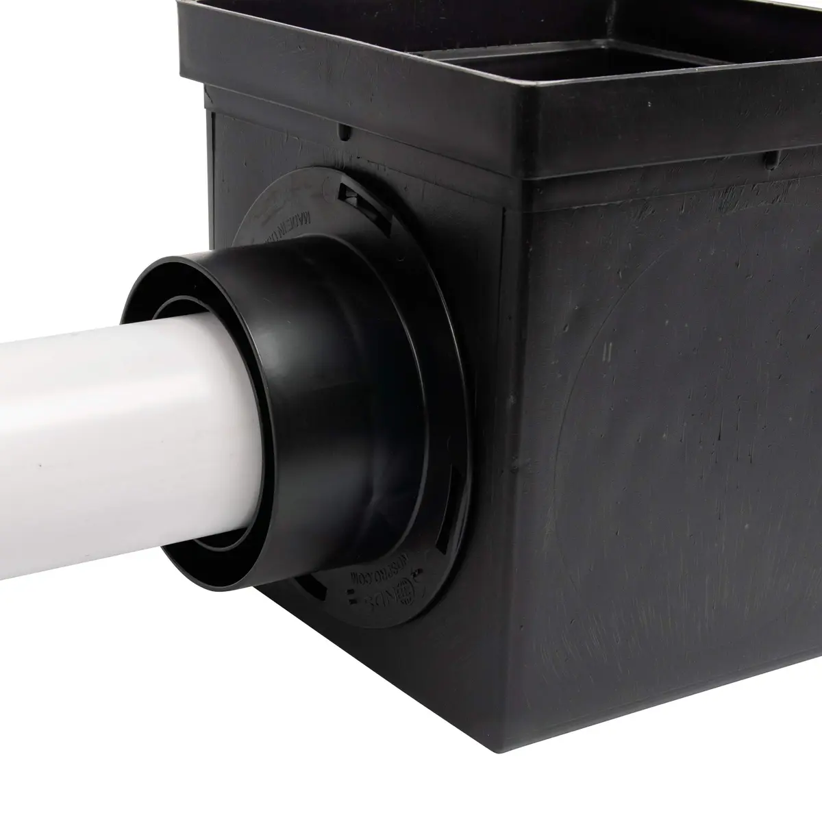 NDS Square Catch Basin Drain Kit 9-Inch Black | Handles 121 GPM Flow Rate - view 7