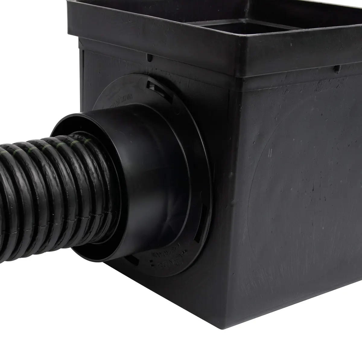 NDS Square Catch Basin Drain Kit 9-Inch Black | Handles 121 GPM Flow Rate - view 9