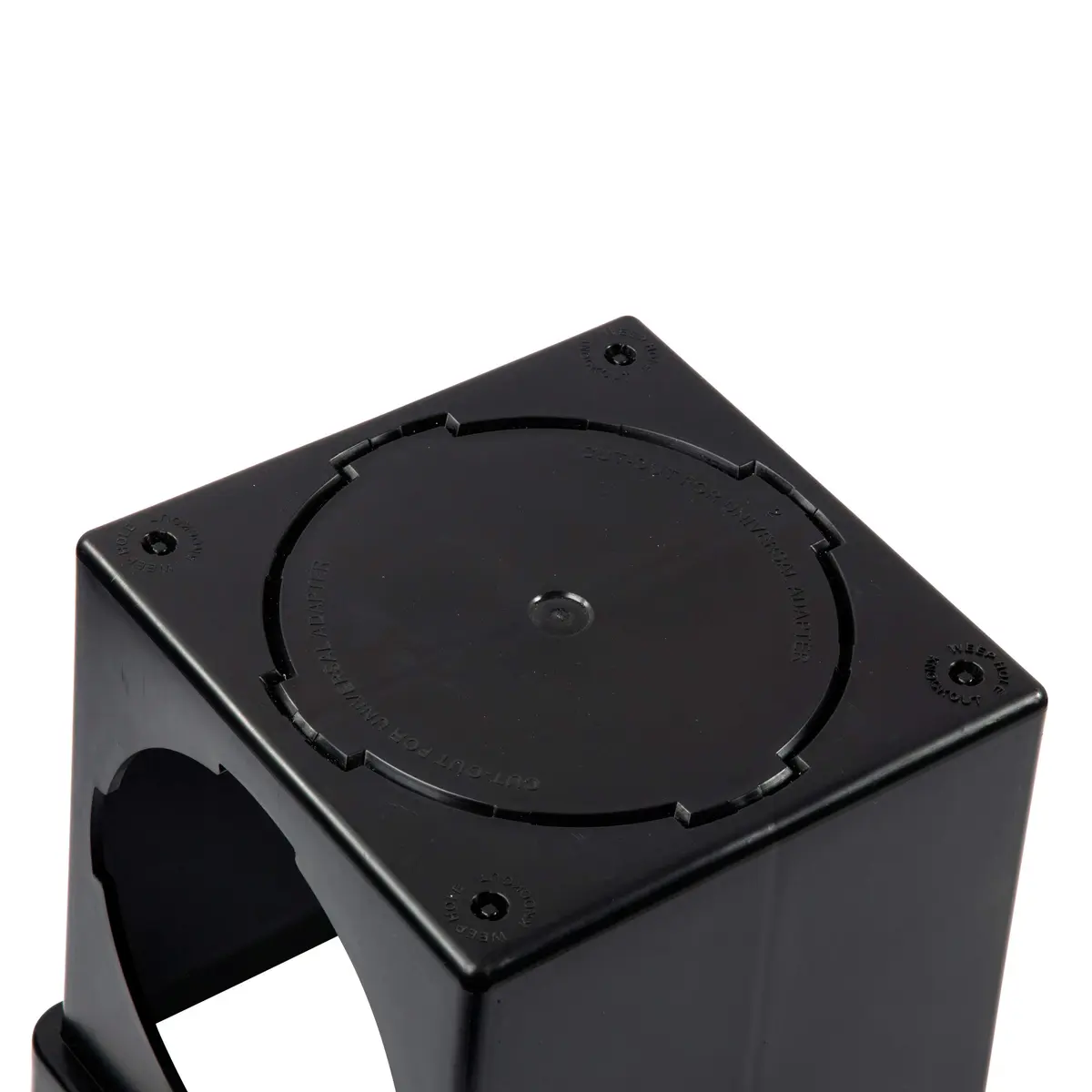 NDS Square Catch Basin Drain Kit 9-Inch Black | Handles 121 GPM Flow Rate - view 3