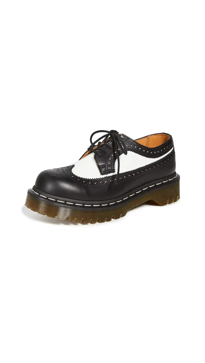 Dr. Martens 3989 Brogue BEX Leather Wingtip Shoe for Men and Women, Size 7 US Women/6 US Men | Classic Style with Durable Leather - main product image