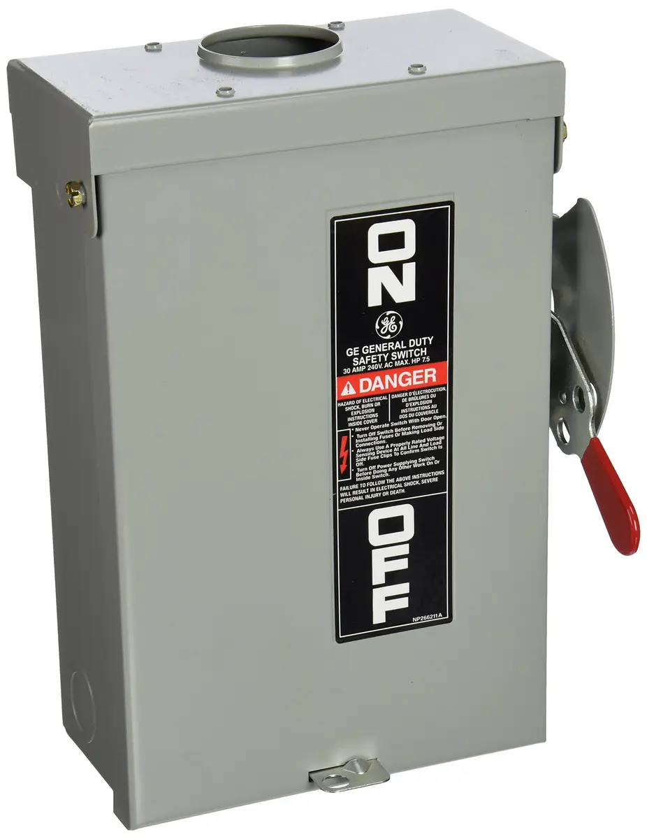 GE 30A GD Out Safe Switch | Outdoor Safety Switch, 120/240V, UL Listed - main product image