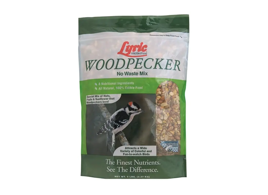 Lyric Woodpecker Wild Bird Seed Mix 2.27 kg (5 lb) | No-Waste Fruit & Nut Blend for All Wild Birds - view 2