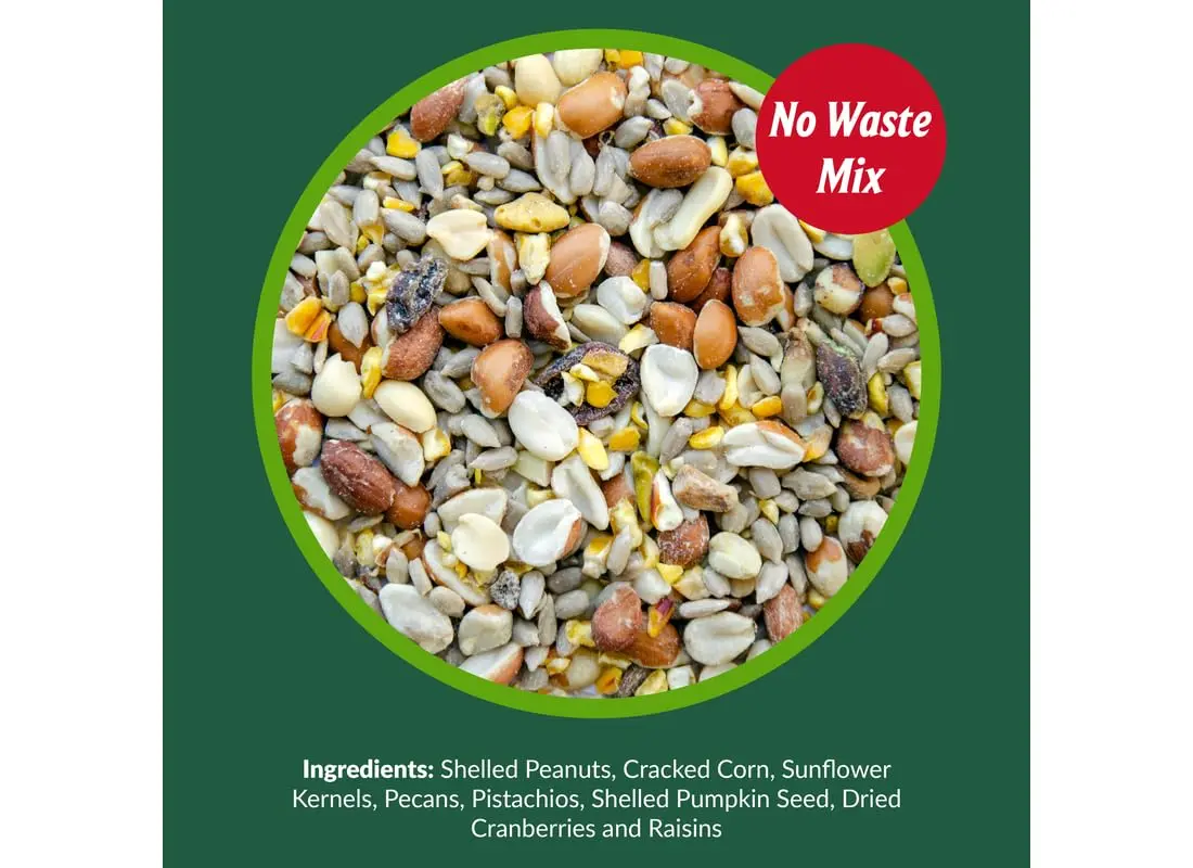 Lyric Woodpecker Wild Bird Seed Mix 2.27 kg (5 lb) | No-Waste Fruit & Nut Blend for All Wild Birds - view 3