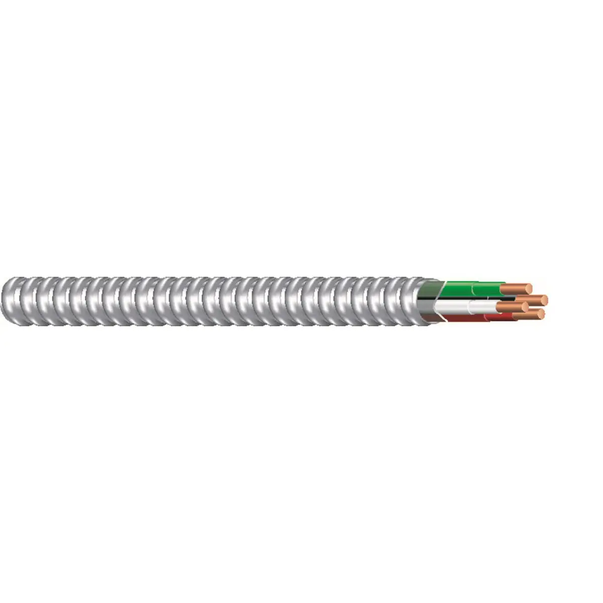Southwire 68582622 50 ft. 14-3 Solid CU Armorlite Metal-Clad Cable | Aluminum - main product image