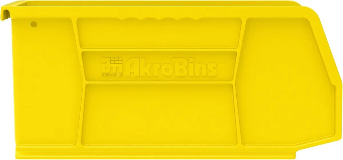 Akro-Mils 30230 AkroBins Plastic Storage Bins, 11"x5"x5", Yellow, 12-Pack | Heavy-Duty Stackable Organizer - view 9