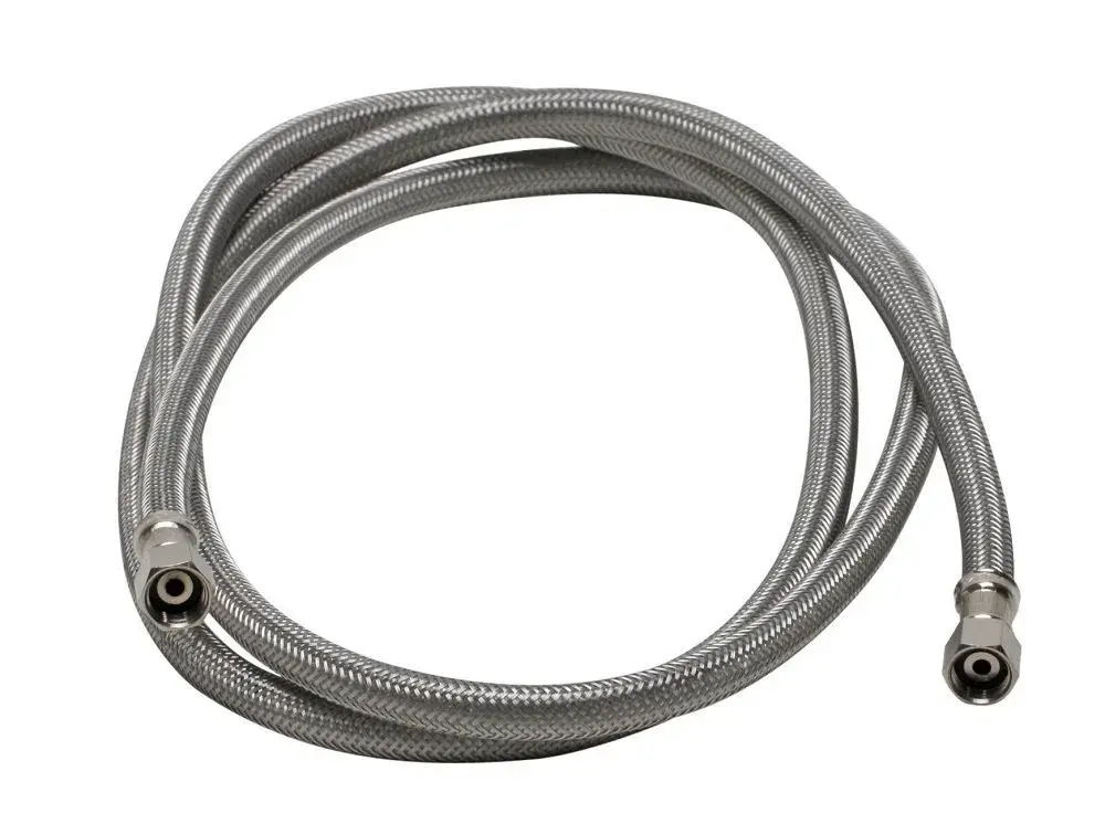 Fluidmaster Braided Stainless Steel Ice Maker Supply Line 3.05 m (10 Feet) | 1/4" OD Tubing - main product image