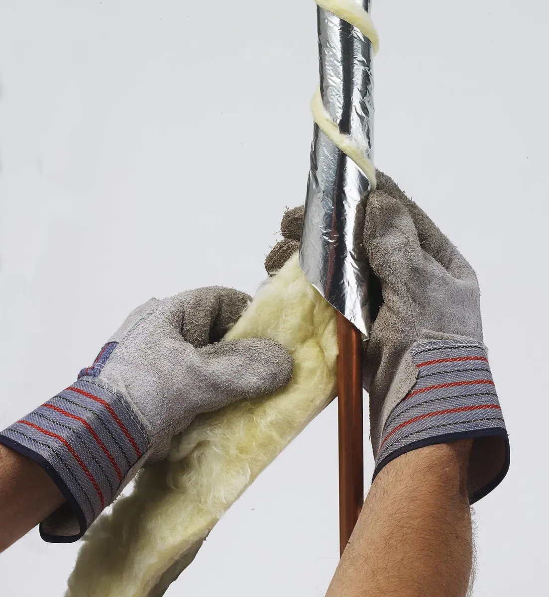 Frost King Foil Backed Fiberglass Pipe Wrap Insulation 3"x1"x25' | Reduces Heat Loss & Pipe Sweating - view 4