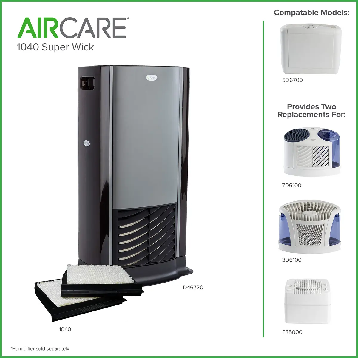 AIRCARE Replacement Wick 1 | AHAM Certified, Long-Lasting Humidifier Part - view 2