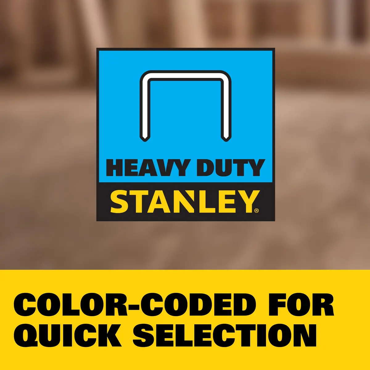 STANLEY Heavy-Duty Narrow Crown Staples 3/8 in (10mm) | 1000-Pack for Insulation & Roofing - view 3