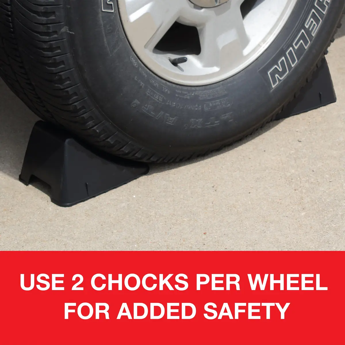 FloTool Heavy Duty Wheel Chock Set | 0.2 kg (0.44 lb) Each | Secure Vehicle Immobilization - view 5