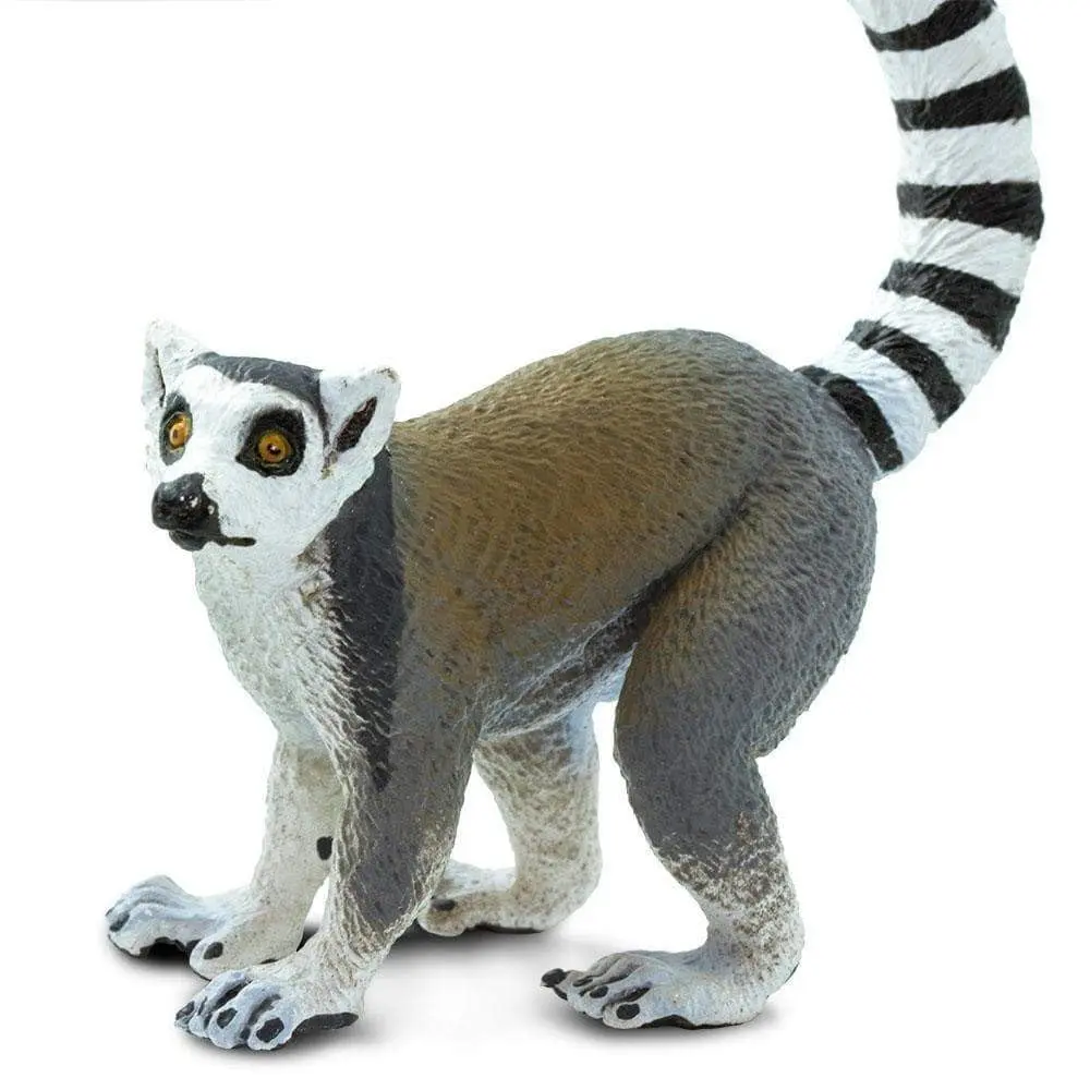 Safari Ltd. Ring-Tailed Lemur Toy - 4 Inch Wildlife Figure for Kids Ages 3+ | Madagascar Primate Play - view 4