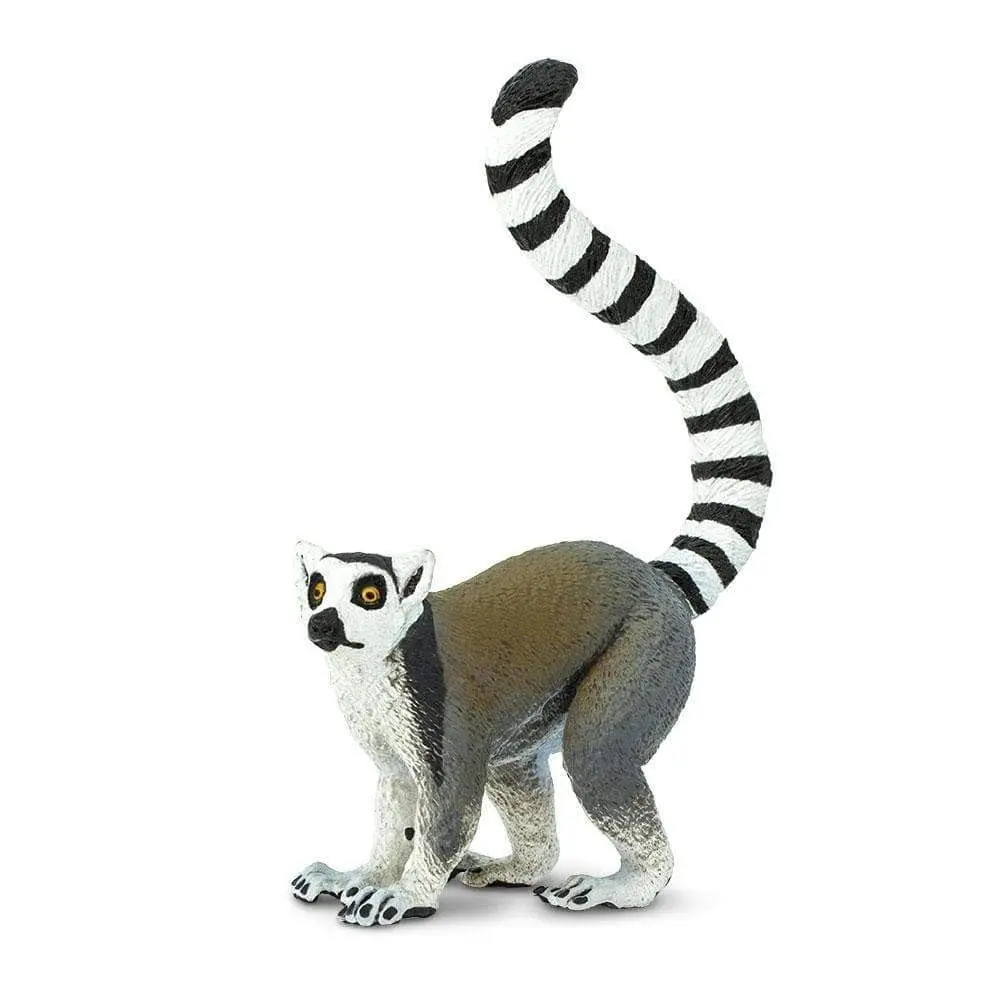 Safari Ltd. Ring-Tailed Lemur Toy - 4 Inch Wildlife Figure for Kids Ages 3+ | Madagascar Primate Play - main product image