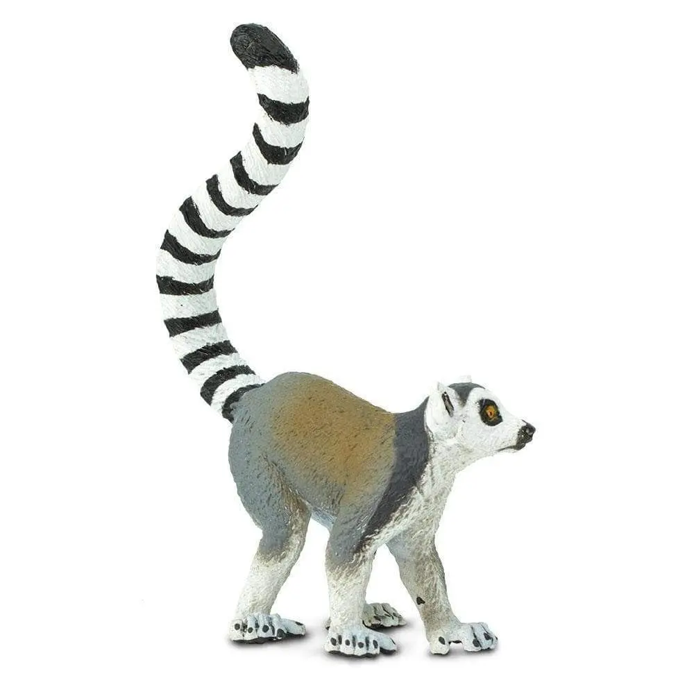 Safari Ltd. Ring-Tailed Lemur Toy - 4 Inch Wildlife Figure for Kids Ages 3+ | Madagascar Primate Play - view 2