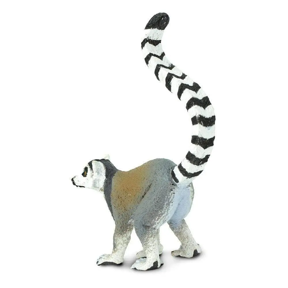 Safari Ltd. Ring-Tailed Lemur Toy - 4 Inch Wildlife Figure for Kids Ages 3+ | Madagascar Primate Play - view 3