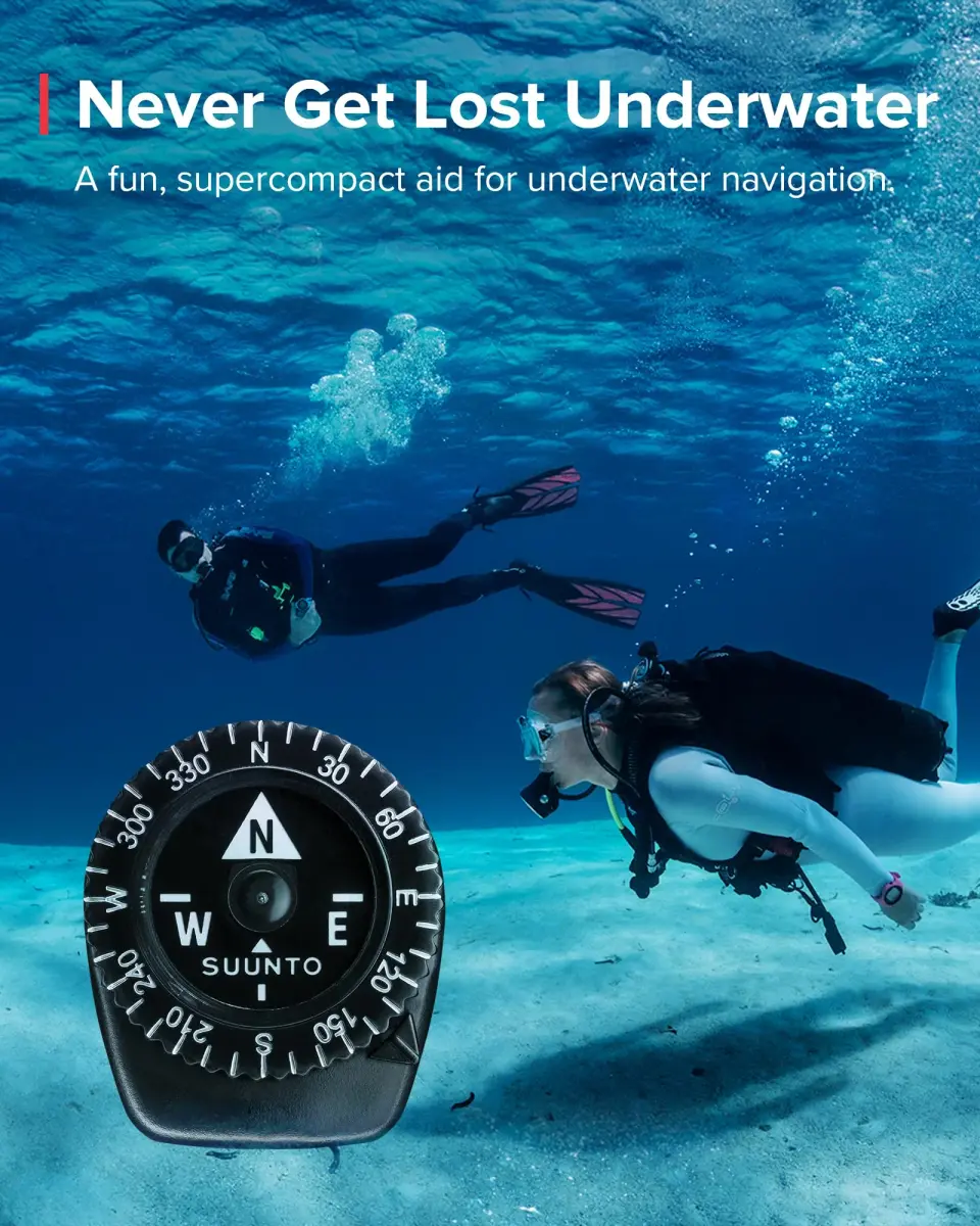 SUUNTO Clipper Compass Black | Attaches to Strap, Sleeve or Map Edge | Northern Hemisphere Needle - view 6