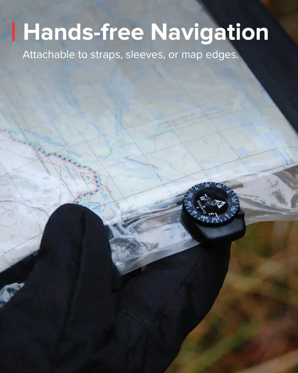 SUUNTO Clipper Compass Black | Attaches to Strap, Sleeve or Map Edge | Northern Hemisphere Needle - view 3