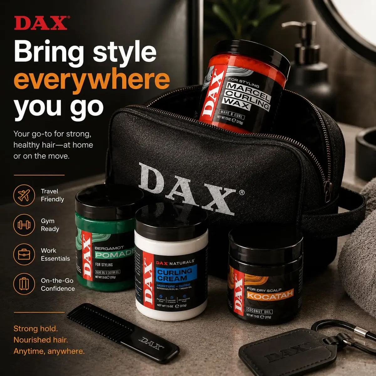 DAX Marcel Curling Wax 7.50 Oz | Premium Styling Wax for Curly & Wavy Hair - view 5