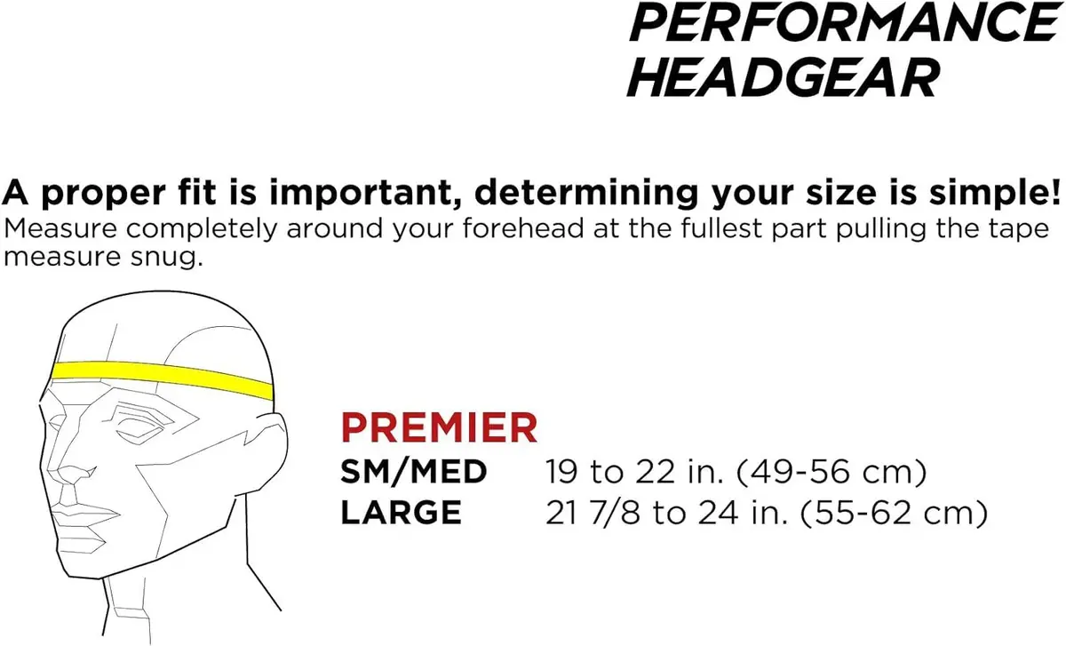 Full 90 PREMIER Performance Soccer Headgear, Black, Small/Medium | Advanced Impact & Comfort - view 2