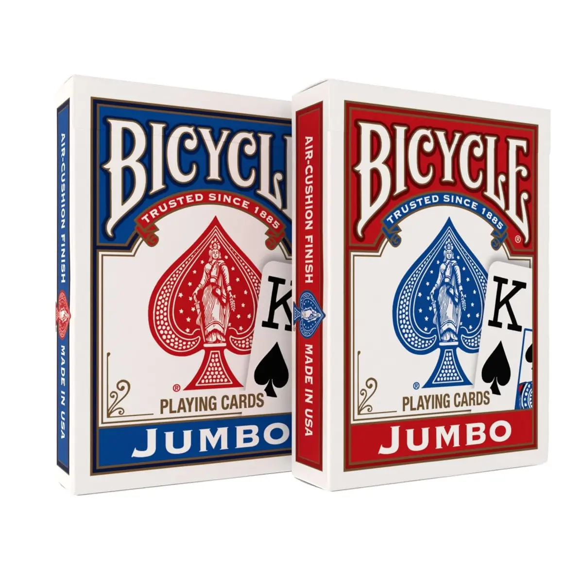 Bicycle Jumbo Index Playing Cards 2-Pack (Poker Size) | Large Print for Clearer Gameplay - main product image