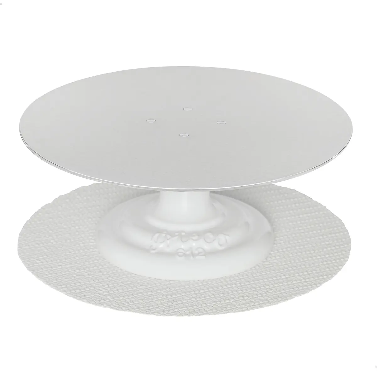 Ateco 12" Cast Iron Cake Stand with Non-Slip Pad | Heavy Duty, Durable & Made in USA - view 2