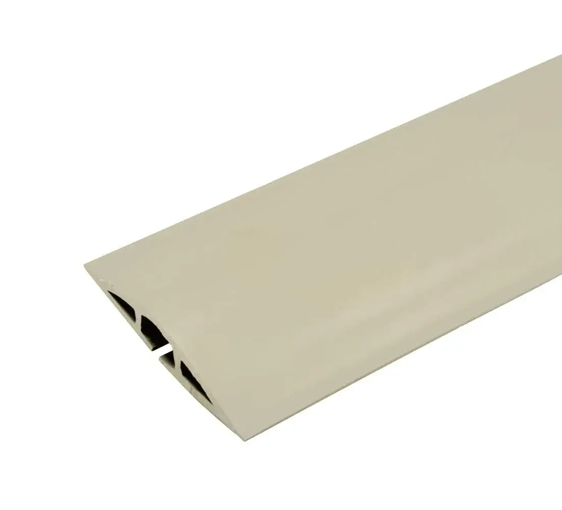 Wiremold Corduct Over Floor Cord Cover 1.5m (5 ft) Ivory | Trip-Free Cable Management for Home & Office - main product image