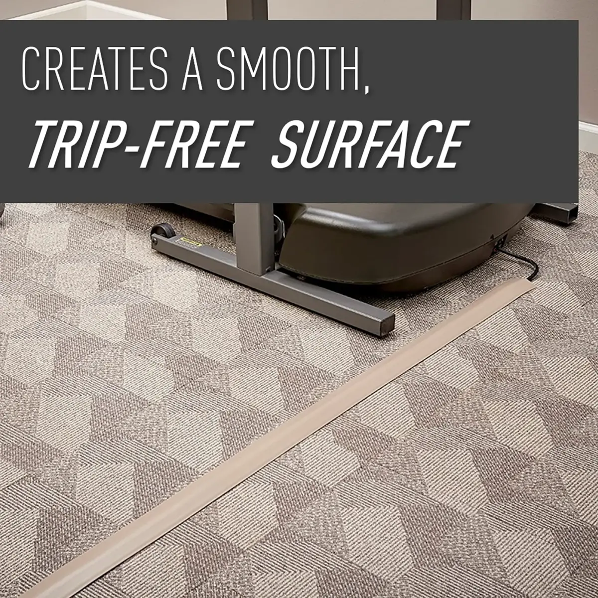 Wiremold Corduct Over Floor Cord Cover 1.5m (5 ft) Ivory | Trip-Free Cable Management for Home & Office - view 2