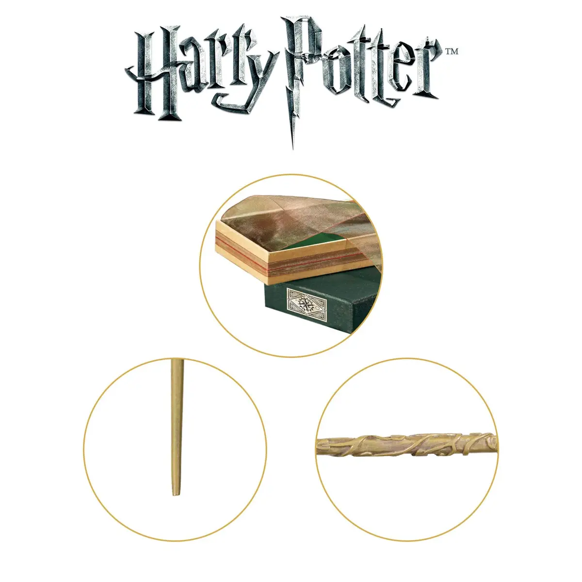 The Noble Collection Hermione Granger's Wand with Ollivanders Wand Box | Authentic Prop Replica (38.1 cm / 15 inch) - view 4