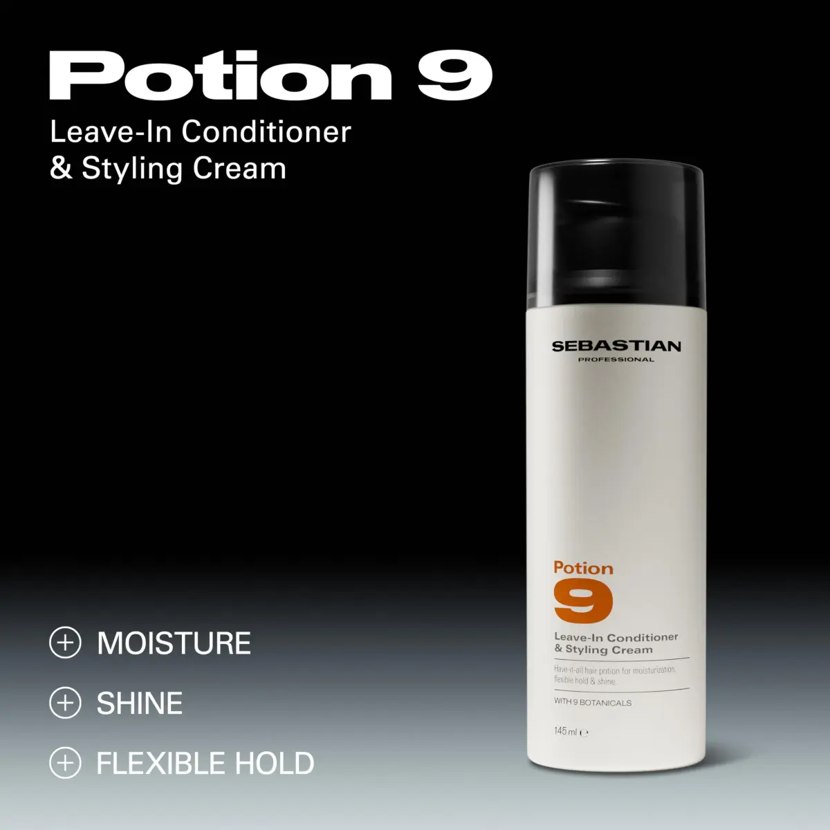Sebastian Professional Potion 9 Wearable Hair Styling Treatment Cream 50ml (1.7 Fl Oz) | Restores Moisture & Adds Shine - view 3