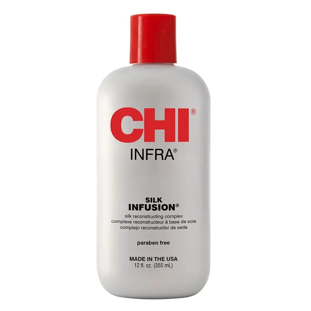 CHI Infra Silk Infusion Leave-In Hair Treatment 355ml (12 Fl Oz) | Reconstructs Damaged Hair - main product image