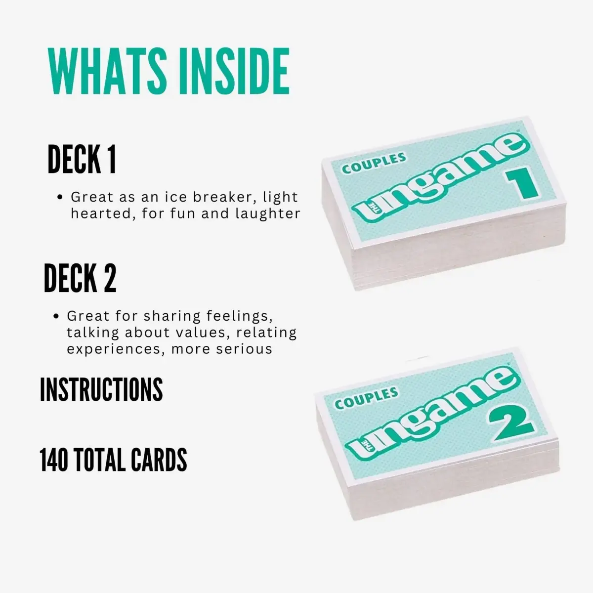 TaliCor Pocket Ungame Couples Edition Card Game | 140 Cards for Deeper Connection - view 5