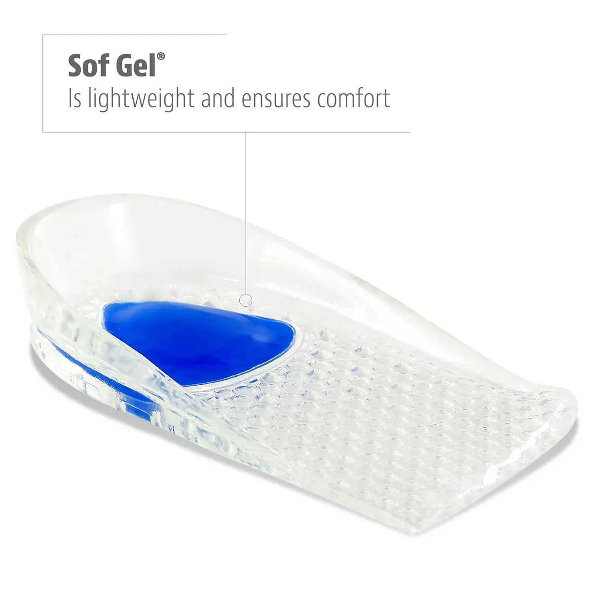Sof Sole Gel Heel Cup Shoe Insoles Men 7-12 | Heel Pain Relief & Shoe Fit Support - view 3